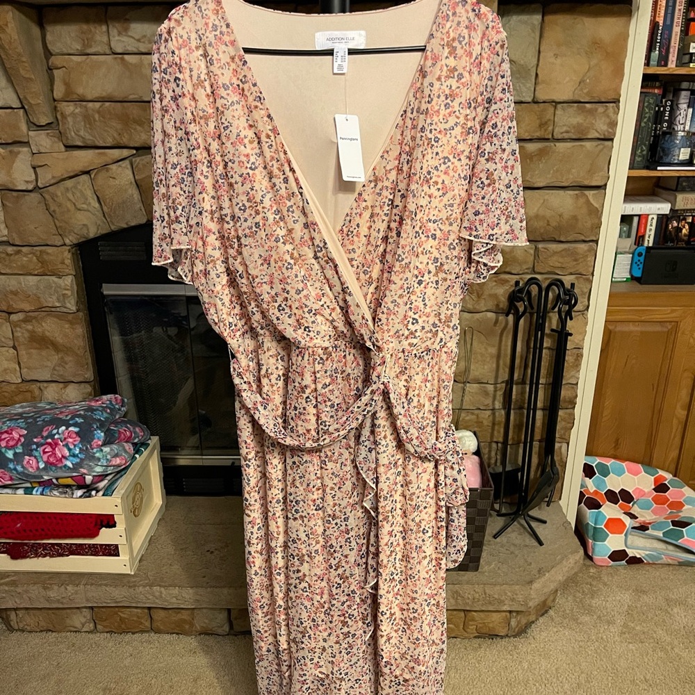 Addition Elle Midi Wrap Dress